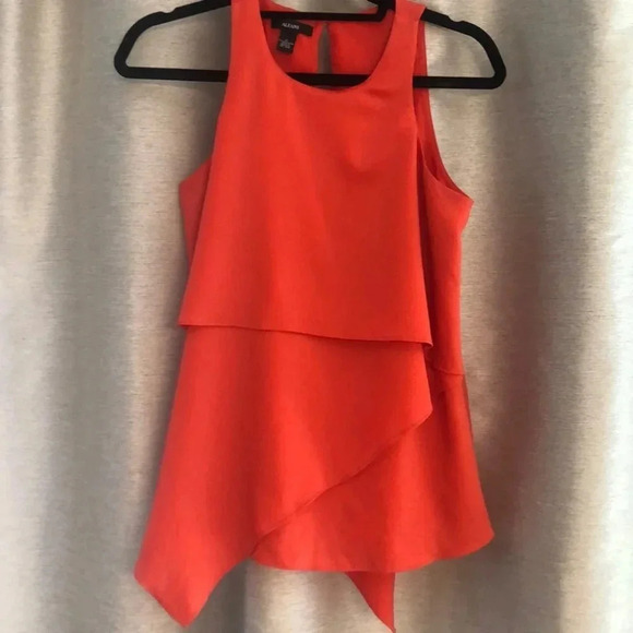 Orange layered asymmetrical tank - Picture 3 of 7
